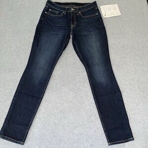Gap Jeans Women's 6/28‎ Dark Blue Skinny Low Rise Stretch Denim Essential